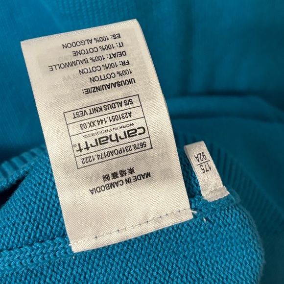 Carhartt WIP blue knit vest. Size M - Picture 5 of 5